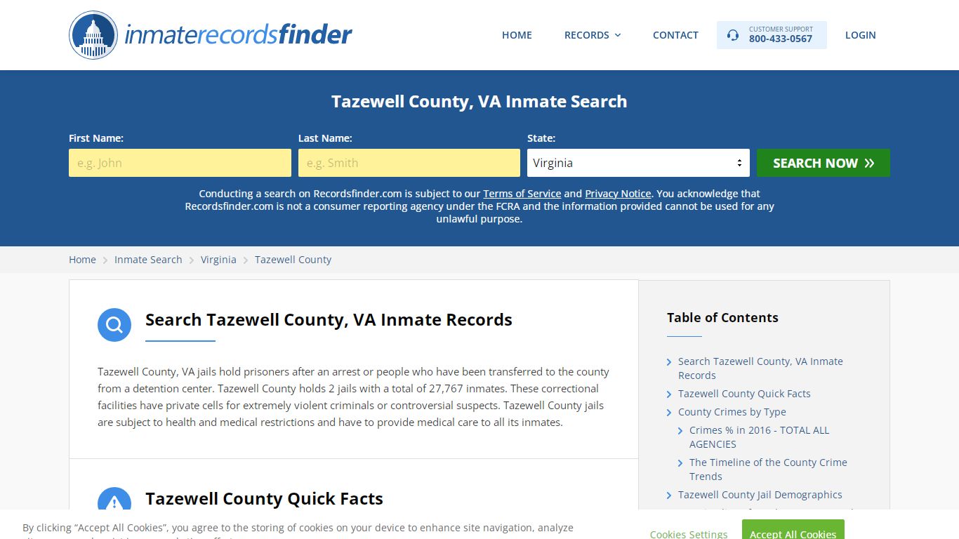 Tazewell County, VA Inmate Lookup & Jail Records Online